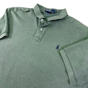 Polo Ralph Lauren Men's Green Short Sleeve Classic Fit Polo Shirt Large Pony